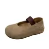 Sapatilhas delicadas estilo fada para mulheres, novo estilo francês vintage de verão, adequadas para combinar com saias, sapatos Mary Jane baixos de bico quadrado
