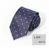 Corbata Leer Nueva Serie Azul 8cm poliéster traje de negocios corbata jacquard corbata al por mayor fabricante en stock