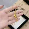Tienda de Oro Clásica Estilo Arena Joyería Dorada, Estilo de Moda de Gama Alta de Nicho, Collar de Riqueza Instantánea, Accesorio Versátil de Moda para Mujer
