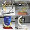 Troféu criativo de alta qualidade medalha criativa cartão de agradecimento de cristal temporada de formatura professor médico souvenir de aposentadoria gloriosa