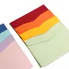 Sobres Coloridos de Venta Caliente Transfronteriza Hechos a Medida de Fábrica, Tarjetas de Membresía Estilo Occidental Lisas de Color Sólido, Cartas de Invitación, Bloques de Papel para Sobres Transfronterizos