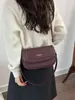 Bolso de Silla de Montar de Alta Gama Estilo Coreano para Mujer Otoño/Invierno 2026 Nuevo de Moda Textura Cruzado Elegante Versátil para Viajes Diarios Bolso de un Solo Hombro