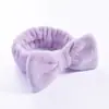 Faixa de Cabelo Veludo Coral Estampa Leopardo Bolinhas Laço Europeia e Americana Transfronteiriça Faixa para Lavar o Rosto Faixa para Maquiagem Esportiva Acessórios de Cabelo