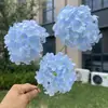 3 cabeças de hortênsias oníricas, flores artificiais, decoração de casamento e casa, atacado