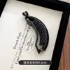 Horquilla de cola de caballo alta, elegante y sencilla de Corea del Sur, con hebilla y clip de un solo personaje, estilo vintage, con broche tipo banana para mujer.