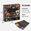 Set de rotuladores para tela es impermeable y no se decolora fácilmente, adecuado para pintura textil, pintura a mano DIY en ropa y zapatos, y rotuladores de colores