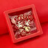 Set de Hebillas Metálicas para Zapatos de Año Nuevo, Rojas con Caracteres "Gong Xi Fa Cai", Cordones Desmontables, Hebilla Decorativa para Cordones Estilo Chino