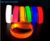 Pulseira Luminosa de Nylon Personalizável para Corrida Noturna Flash Barra de Suporte para Shows Adereços de Atmosfera Pulseira de Pulso Flash