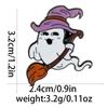 Broche de combinación de traje de fantasma de terror de Halloween creativo de dibujos animados europeos y americanos, insignia de pintura de metal, accesorios de ropa