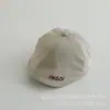 Boné com Bordado Infantil Estilo Britânico Boina para Bebê Chapéu à Prova de Vento para Bebê Chapéu de Pintor para Bebê