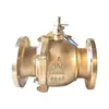 Válvula de Esfera Flangeada Padrão Americano Hugong de Xangai Q41F-150/300Lbt Gás Natural Latão de Níquel Alumínio Válvula de Alta Pressão