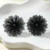Aretes, pernos para orejas, aretes florales, aretes transfronterizos, aretes de lujo ligero de alta gama, aretes de diseño de nicho, accesorios para orejas de mujer