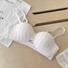 Sostén Blanco Push-Up de Media Copa para Busto Pequeño para Mujer Sin Tirantes Antideslizante Gran Soporte Anticaída Invisible Verano Delgado