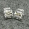 Cable de red plano especial corto Cabeza de cristal ultra-cinco red RJ45 Cabeza de cristal 8P8C corta plana Cabeza de cristal
