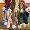 Bufanda de Punto Cruz con Forma de Corazón para Niños y Niñas, Calentador de Cuello de Lana Tejida para Bebé, Resistente al Viento y Cálido para Otoño e Invierno, de Moda