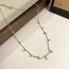 Collar con Colgante de Piedra Ojo de Tigre Vintage para Mujer 2026 Nuevo Modelo Cadena de Clavícula en Capas de Lujo Ligero Cadena de Cuello de Nicho Accesorio