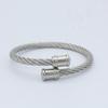 Pulsera de Cable de Acero Inoxidable Tricolor para Punto Transfronterizo Pulsera Trenzada de Acero de Titanio Pulsera de Cable de Doble Capa Accesorios