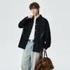 Chaqueta de Trabajo Nueva para Hombre 2026, Tendencia Primavera Retro Americano Chaqueta de Hombre con Cuello Solapa Primavera-Otoño