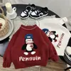 Suéter Rojo para Niño Ropa de Invierno Gruesa para Bebé Tejido Superior para Niño Pequeño Atuendo Festivo de Año Nuevo de Invierno