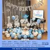 Ins Juego de Globos para Decoración de Cumpleaños Niños Niñas Fiesta de Cumpleaños de Bebé Accesorios para Disfrazar Escena