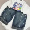 Pantalones largos de mezclilla de otoño transfronterizos para niños, pantalones de pierna ancha con estampado de estrellas, pantalones versátiles para niños pequeños, estilo moderno