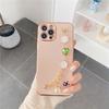 Pulseira de gema galvanizada Apple 15/14 Capa para celular iPhone11/XR Capa protetora para 12 furos finos Capa macia 7G