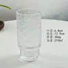 Taza de Vidrio Estampada con Flor de Begonia Vintage Apilable para Jugo, Refresco, Café, Vino y Cerveza