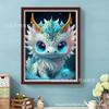 Nueva Pintura al Óleo de Pintura de Diamantes 5D Transfronteriza Dibujo Animado Dinosaurio Pintura Decorativa DIY/Pintura de Pedrería de Diamantes Cuadrados Amazon Blast