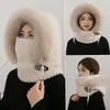 Bufanda de Cuello Gruesa de una Pieza para Mujer con Protección para las Orejas Equipo de Felpa para Exteriores Gorro de Invierno para Viajes Protección contra el Frío y Cálido Gorro Máscara para Ciclismo