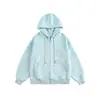 Sudadera Cardigan de Estilo Universitario Coreano con Diseño de Lunares de Colores para Hombres y Mujeres, Chaqueta con Capucha Oversize Estilo Americano Relajado