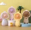 Ventilador Mini de Dibujos Animados de Verano Portátil para Estudiantes Carga Ventilador de Mano Verano Fresco Pequeño Regalo Juguete Venta al por Mayor