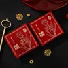 Nova Bolsa Quadrada Pequena Vermelha para Bloquear a Porta de Casamento com Caractere "Felicidade Dupla", Jogo Criativo de Boas-Vindas de Casamento Envelope Vermelho para Abrir a Porta