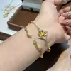 Artesanato de desenho estilo tecido italiano trevo de quatro folhas pulseira espírito de cobra colar de cobra brincos de cobra anel de cobra