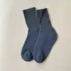 Novas meias de dormir, meias de ar condicionado, antiderrapantes para dormir, adequadas para homens e mulheres, caimento solto para outono e inverno, proteção para os pés, hidratantes, cor sólida, meias pós-parto, adequadas para idosos