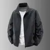 Chaqueta Sencilla para Hombre con Cuello Alto Múltiples Opciones de Color Tela Ligera y Transpirable Uso Diario Juvenil Chaqueta Casual