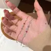 Pulsera de Flor de Piedra con Patrón de Orquídea, Cuarzo Rosa Fresco de Zircón, Sensación de Lujo Ligero de Gama Alta, Joyería Versátil Dulce Nueva para el Día a Día