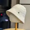 Sombrero de pescador de punto estilo Ins para mujer, otoño e invierno, versión coreana, casual, versátil, para circunferencia de cabeza grande, hace que la cara se vea más pequeña, sombrero tipo cubo de lana, moderno