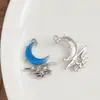 Nuevo Colgante de Aleación Microincrustado Accesorios para Joyería DIY Pulsera Collar Colgante de Joyería Estrella Luna Venta al por Mayor