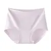 Bragas de Algodón Puro 10A Antibacterianas de Cintura Alta para Mujer, Tiro Extendido, Talla Grande, Clase A, Sin Pellizcos, Estilo Delgado de Verano