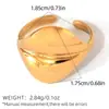 Anillos con un Toque de Lujo Nicho, Empaque de Joyería Estilo Ins de Lujo Ligero, Diseño para Mujer, Joyería Abierta de Oro de 18K, Venta al por Mayor Transfronteriza de Verano
