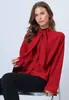 Sudadera Larga Holgada con Cordones para Mujer Otoño Invierno Nueva Elegante Casual Top Estilo Europeo Cuello Solapa Jersey