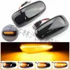 Adecuado para Mercedes-Benz W210 W202 W208 R170 W638 intermitente lateral luz amarilla flujo de agua luz lateral de guardabarros