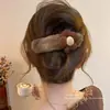 Pinza para el Cabello Grande de Felpa con Forma de Flor para Otoño e Invierno para Mujer, Pinza para el Cabello de Gama Alta para la Parte Posterior de la Cabeza, Pinza de Pato