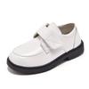 Zapatos de rendimiento para reloj de niño Zapatos de estudiante blancos Flor de etiqueta Zapatos de niño Estilo británico primavera y otoño Zapatos pequeños de cuero negros para mujer para niño