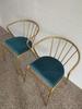 Silla de comedor nórdica de hierro con respaldo y reposabrazos, moderna y minimalista, celebridad de Internet, dorada para el hogar, silla de maquillaje, restaurante, ocio, cafetería
