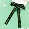 Pinza para el pelo con lazo de terciopelo para Año Nuevo y Navidad, para la parte trasera de la cabeza de mujer, accesorios para el pelo dulces y lindos, tocado