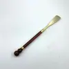 Batoque de Sapato de Jacarandá com Cobre e Caractere de Bênção, Batoque de Sapato com Emenda de Latão, Levantador de Sapato para Idosos e Mulheres Grávidas, Batoque de Sapato de Madeira no Atacado