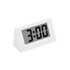 Reloj electrónico mini de pelo liso de fábrica, reloj portátil para estudiantes, decoración de tiempo, adorno pequeño simple, reloj triangular de escritorio Ins