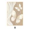 Pintura Decorativa para Sala de Estar em Estilo Creme Francês, Pintura de Quarto de Alto Nível, Pintura Pendurada de Parede de Fundo de Sofá Borboleta Estilo Madeira