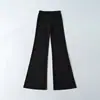 Calça casual retrô europeia e americana de cintura baixa com cordão 2026, estilosa e versátil, alonga as pernas, perna larga, cobre o quadril, levemente flare, calça comprida
